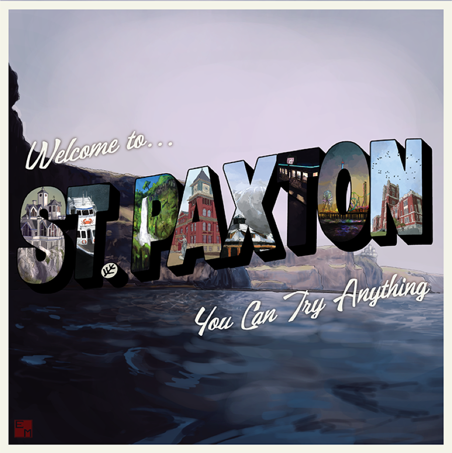 Welcome to St. Paxton podcast art