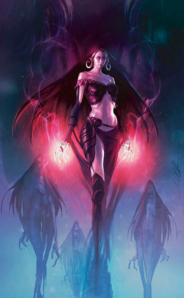 Liliana of the Dark Realms Art by D. Alexander Gregory