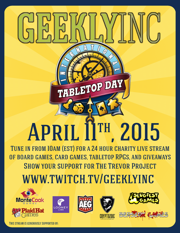 International Tabletop Day 24 Hour Charity Live Stream