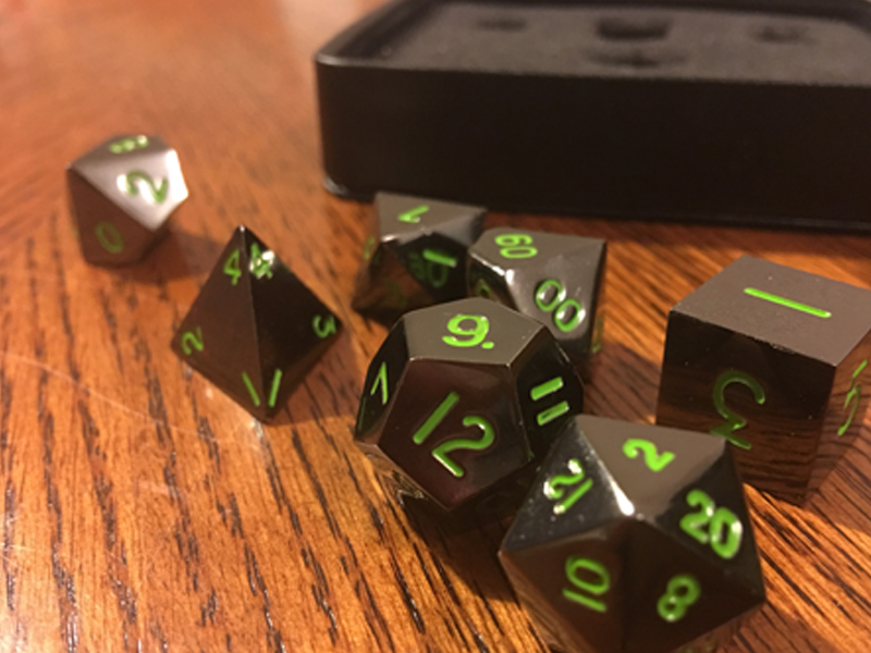 There were no odd markings or scratches on the dice I received, but that's no surprise at all. The cool cats at Easy Roller inspect each die before shipping them out. That's dedication right there.